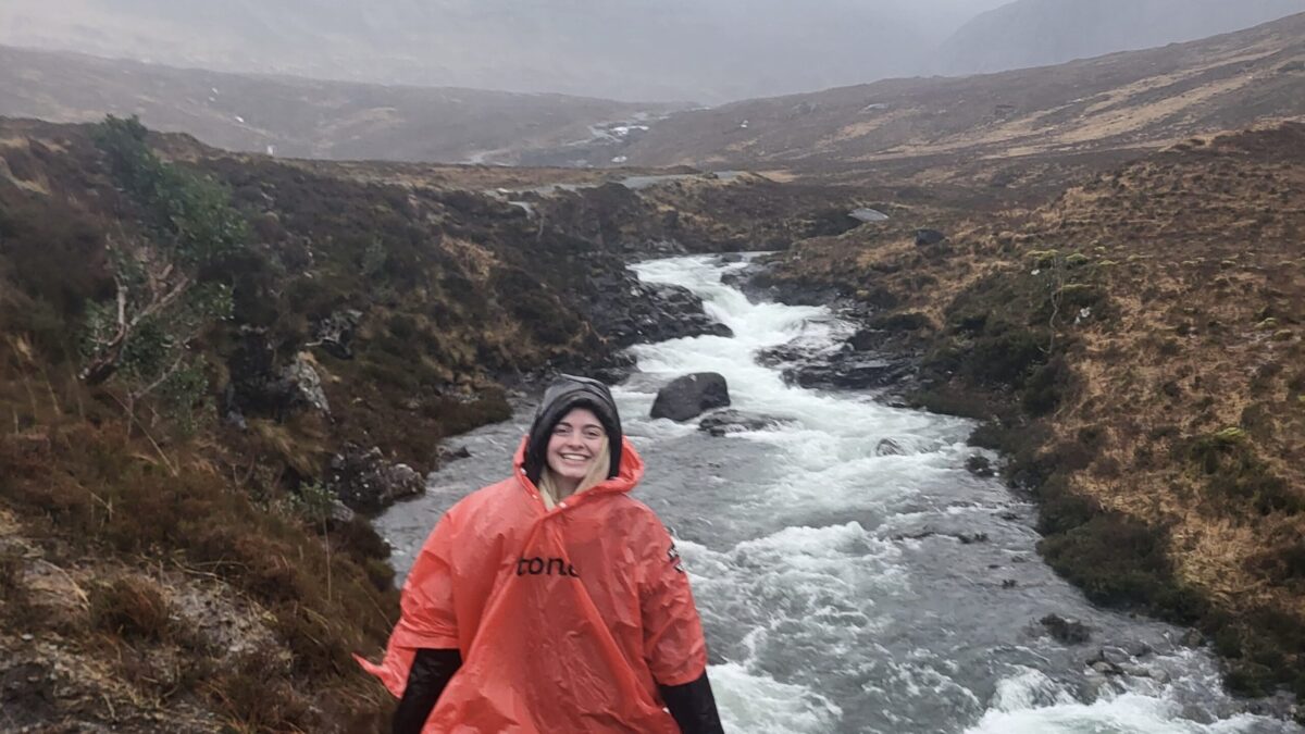 Girl at the Fairy Pools